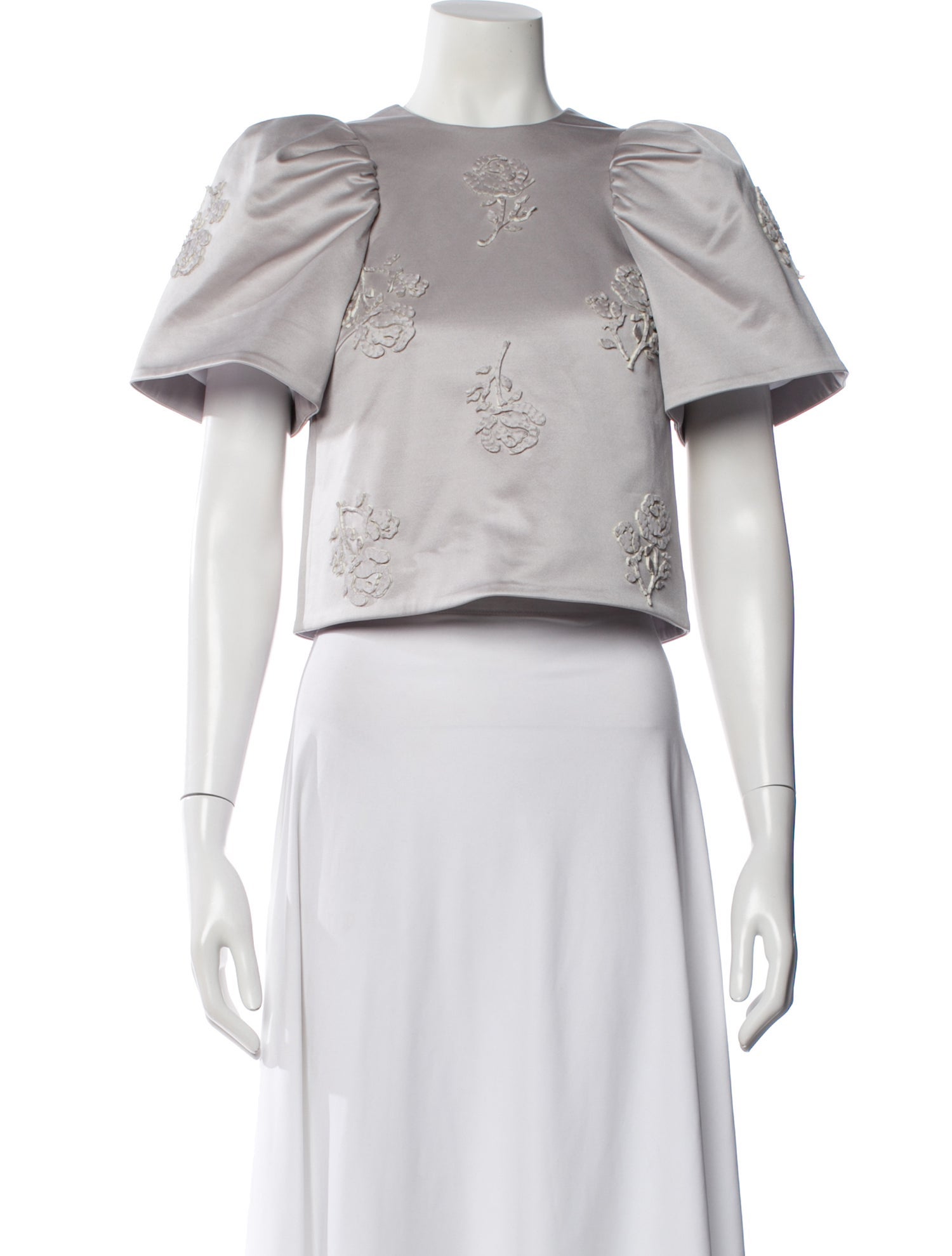 Shushu/tong Floral Print Crew Neck Top w/ Tags