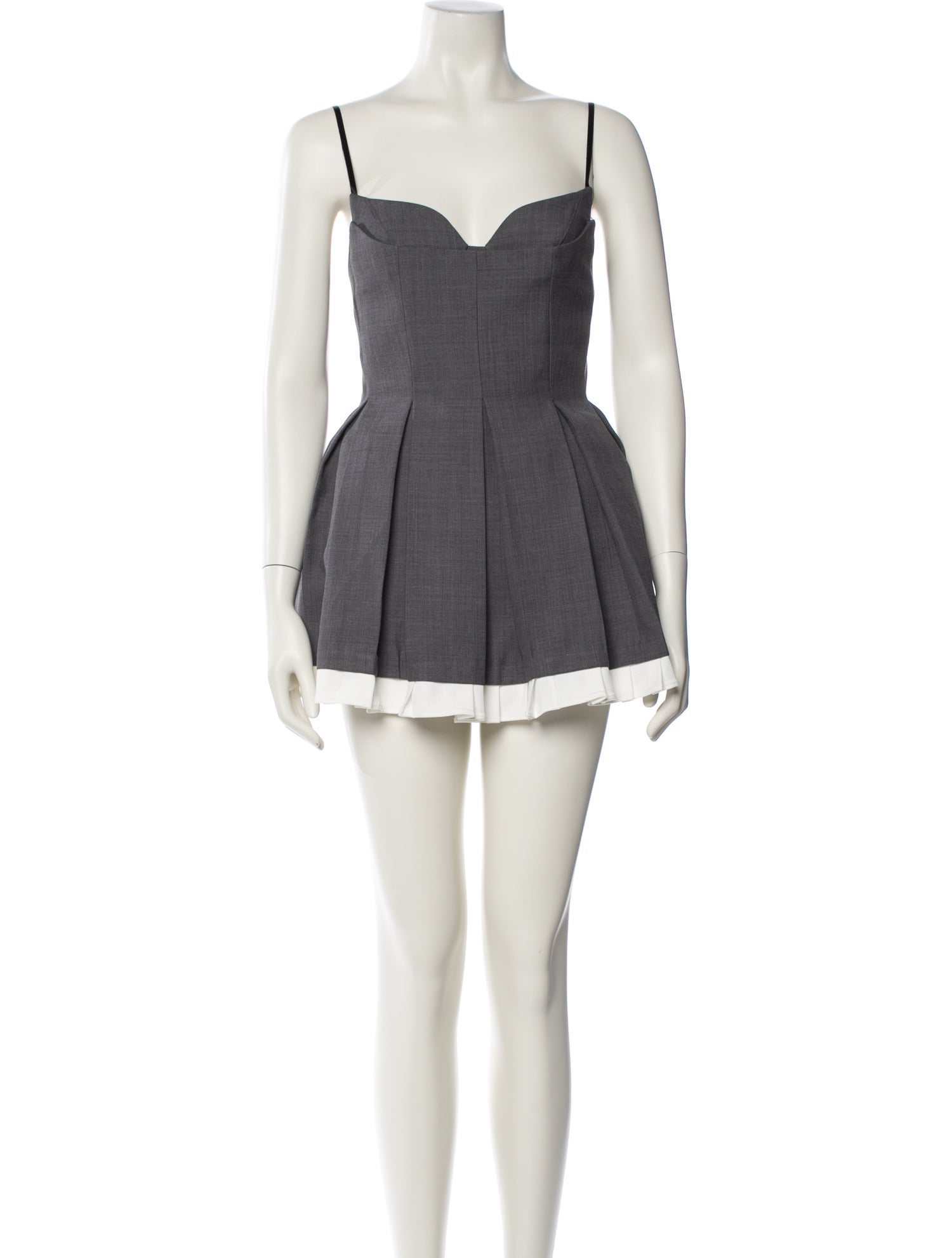 Shushu/tong Square Neckline Mini Dress