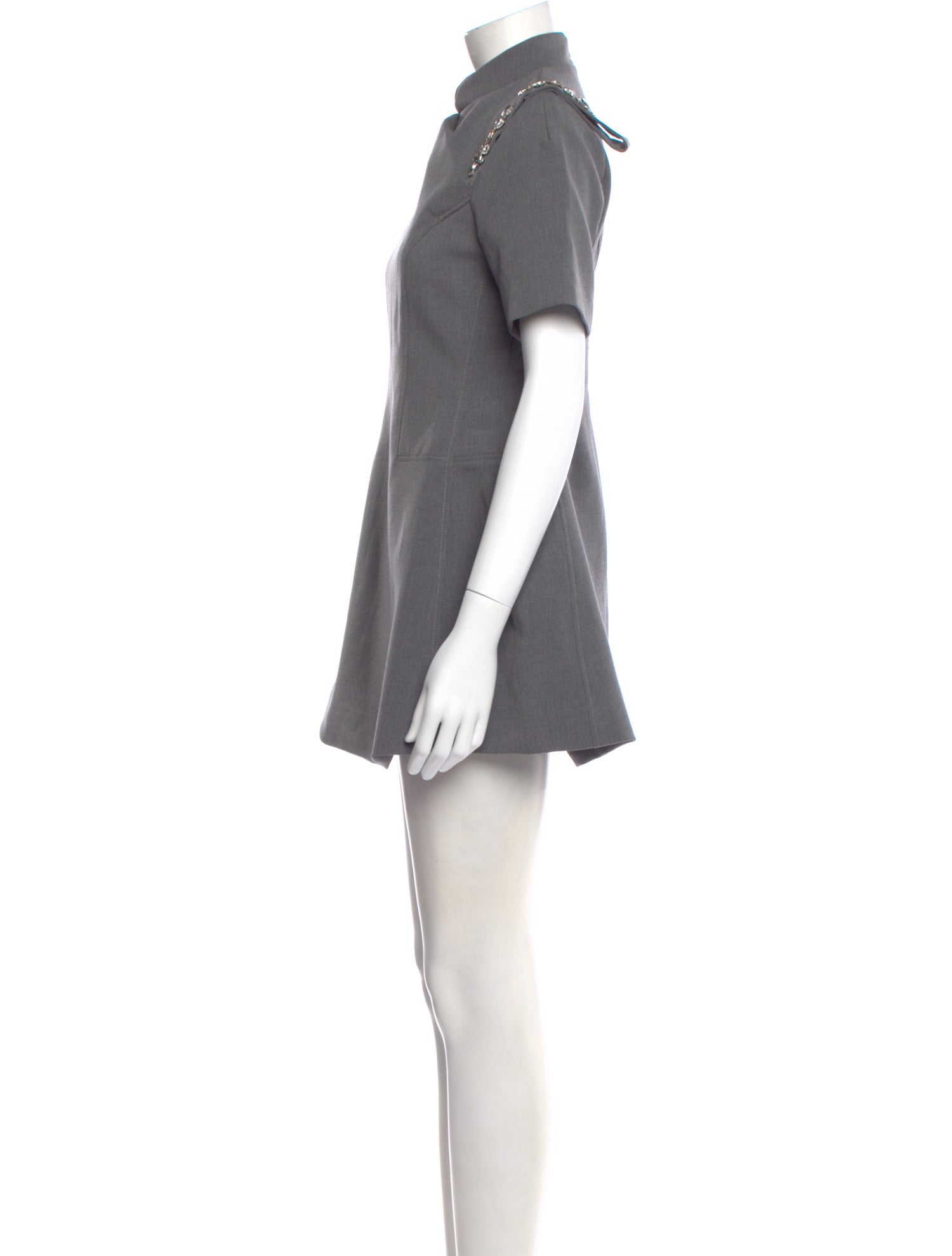 Shushu/tong Mock Neck Mini Dress