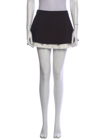 Pre-owned Shushu-tong Wool Mini Skirt In Black