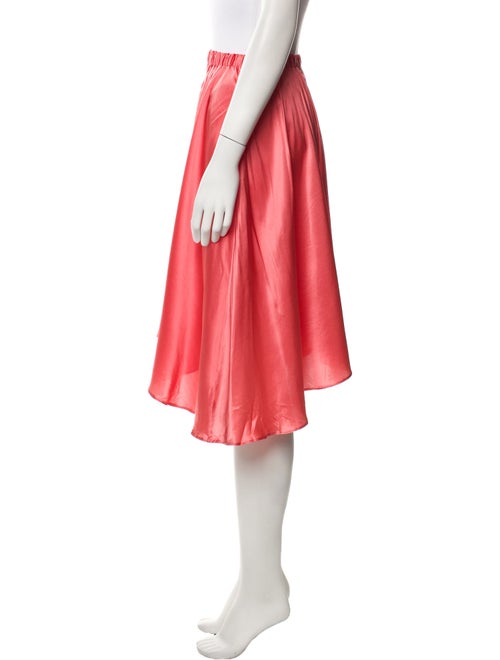 Silk Roads by Adriana Iglesias Silk Knee-Length Skirt