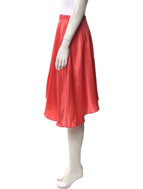 Silk Roads by Adriana Iglesias Silk Knee-Length Skirt
