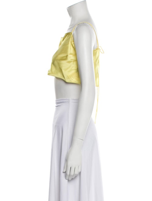 Silk Roads by Adriana Iglesias Silk Square Neckline Crop Top