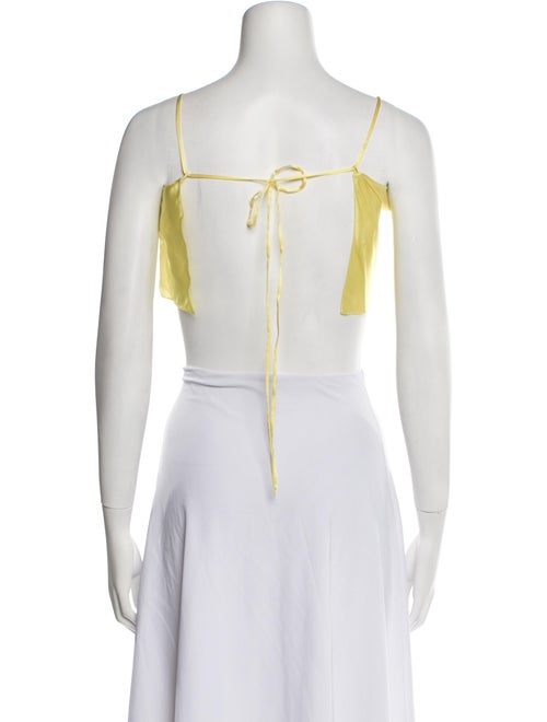 Silk Roads by Adriana Iglesias Silk Square Neckline Crop Top