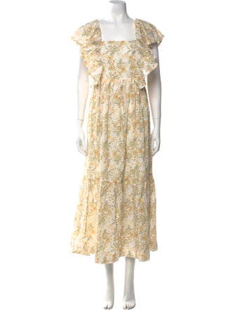 Saison Floral Print Long Dress