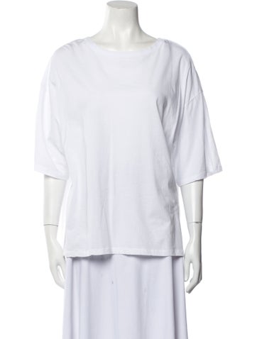 Sibel Saral Tops Bateau Neckline Three-Quarter Sleeve T-Shirt S