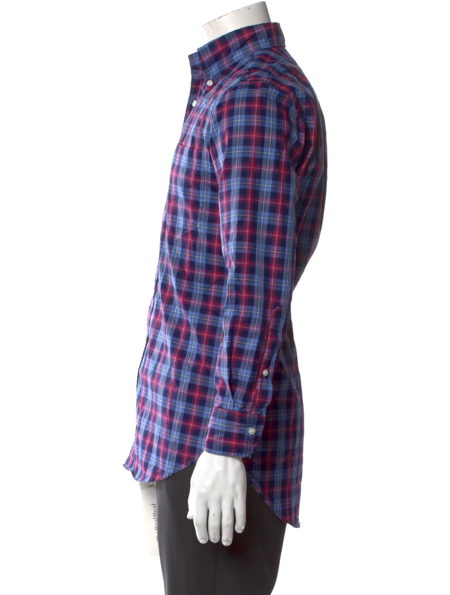 Sid Mashburn Plaid Print Long Sleeve Shirt