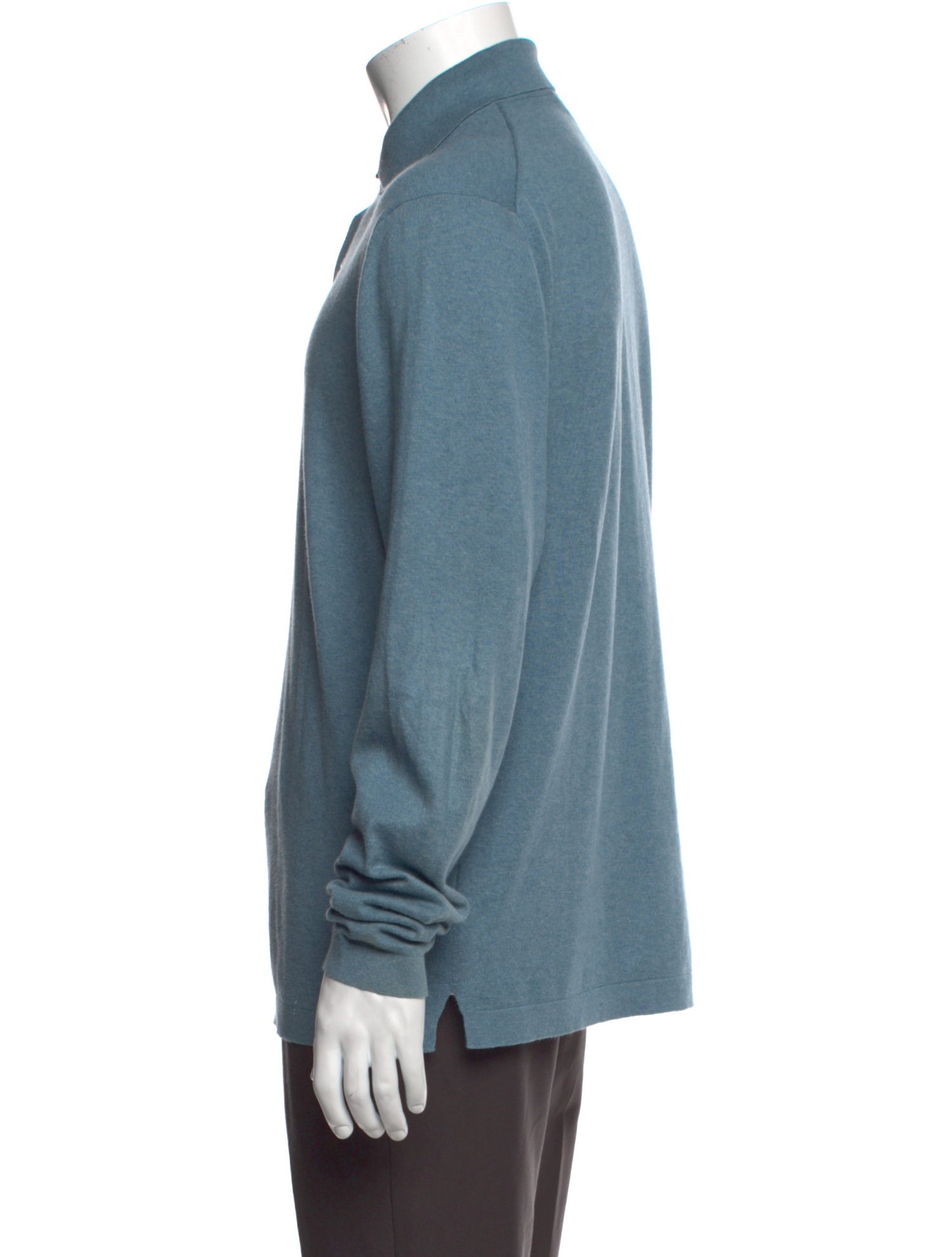 Sid Mashburn Collar Long Sleeve Polo Sweater