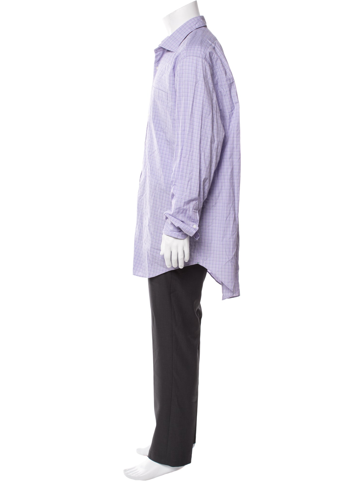 Sid Mashburn Plaid Print Long Sleeve Dress Shirt