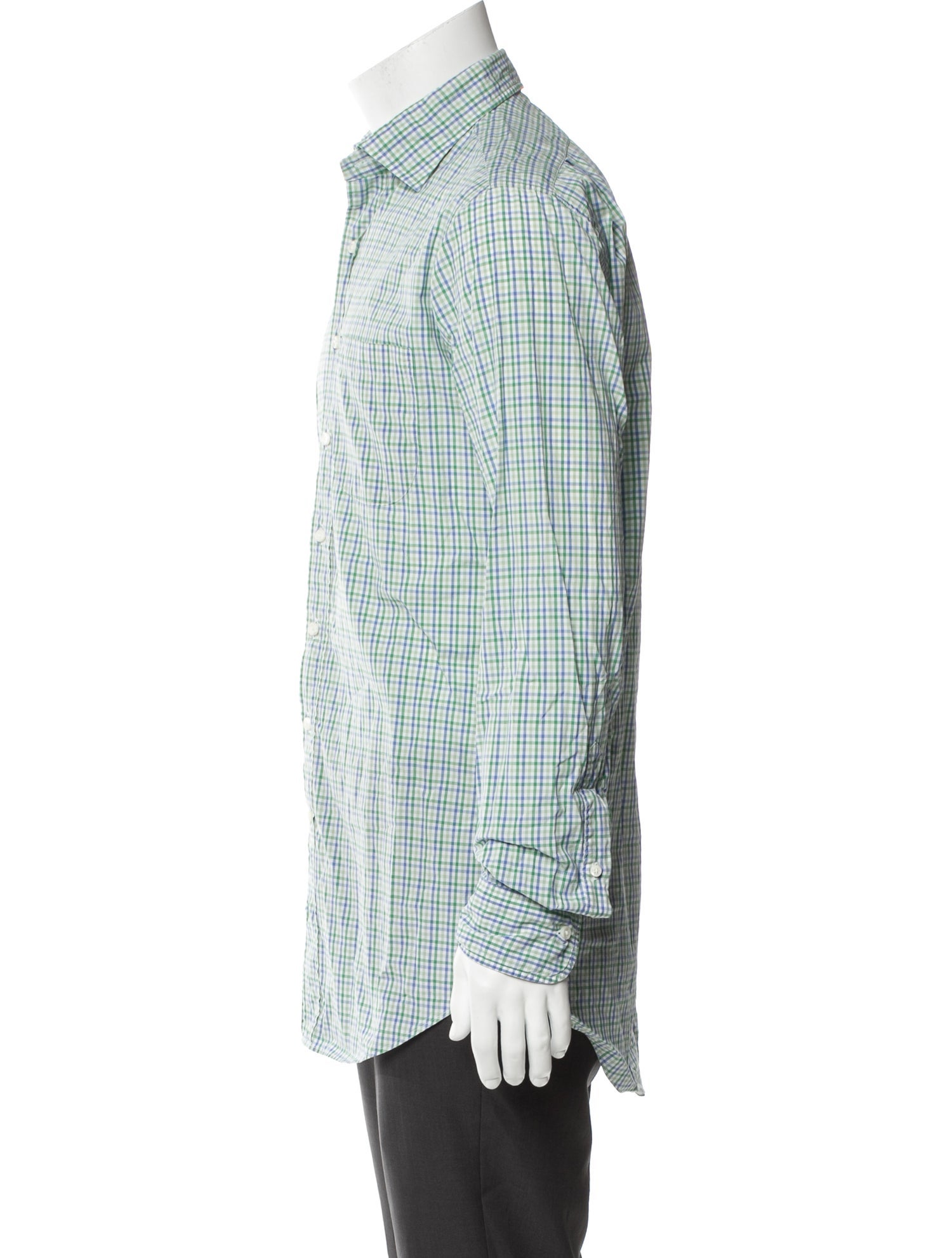 Sid Mashburn Plaid Print Long Sleeve Dress Shirt