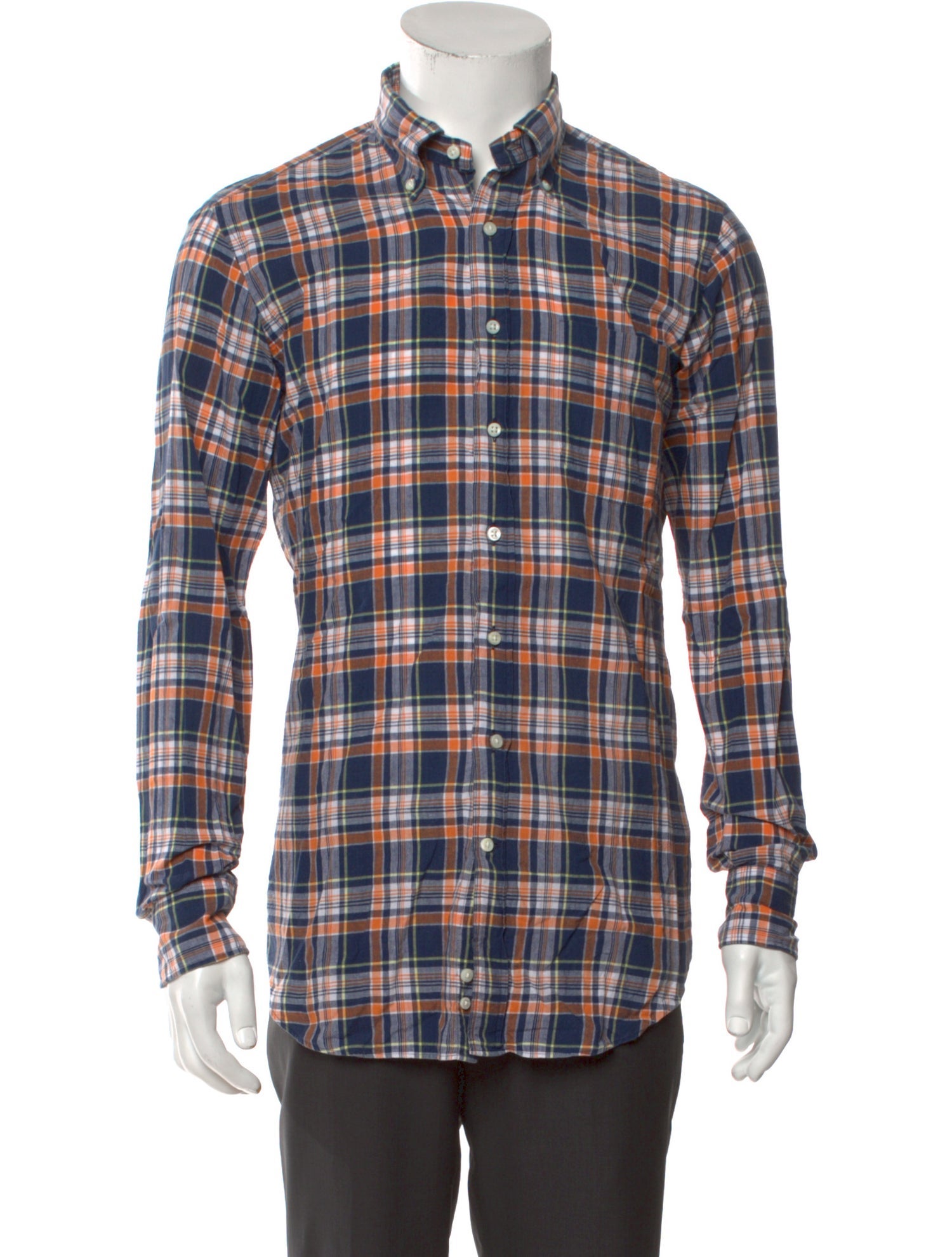 Sid Mashburn Plaid Print Long Sleeve Shirt
