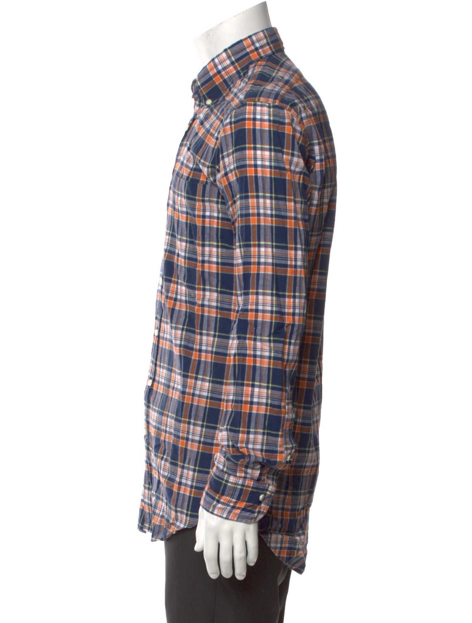 Sid Mashburn Plaid Print Long Sleeve Shirt