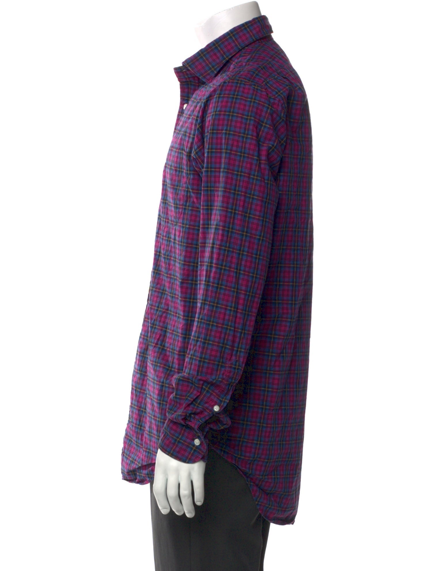 Sid Mashburn Plaid Print Long Sleeve Shirt