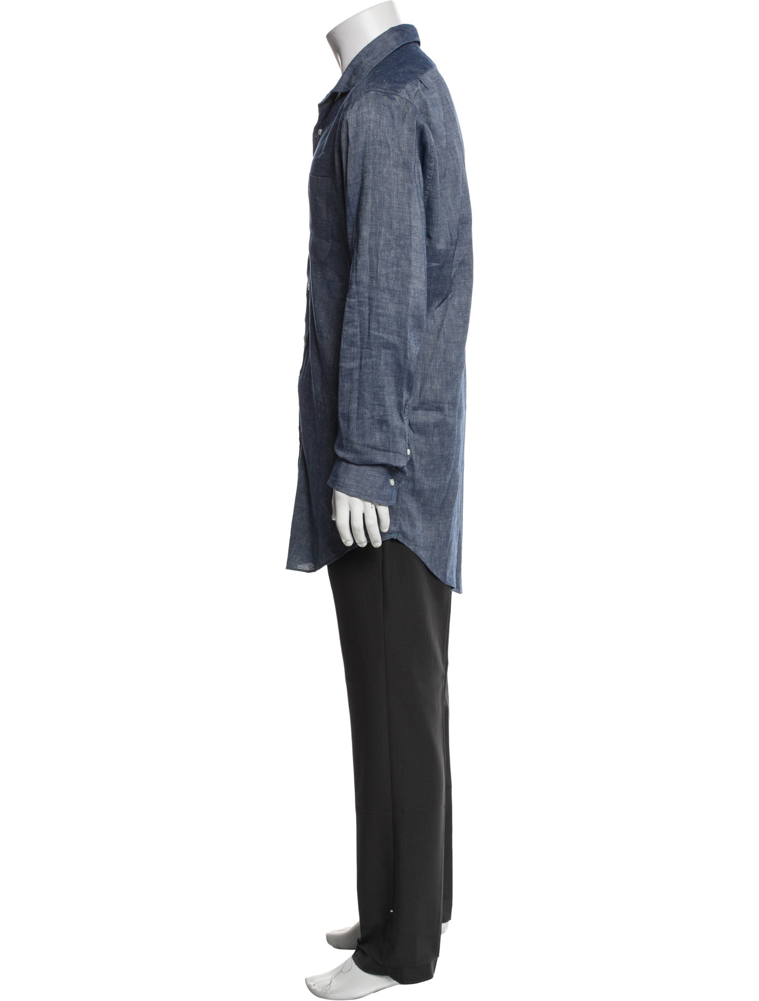 Sid Mashburn Long Sleeve Denim Shirt