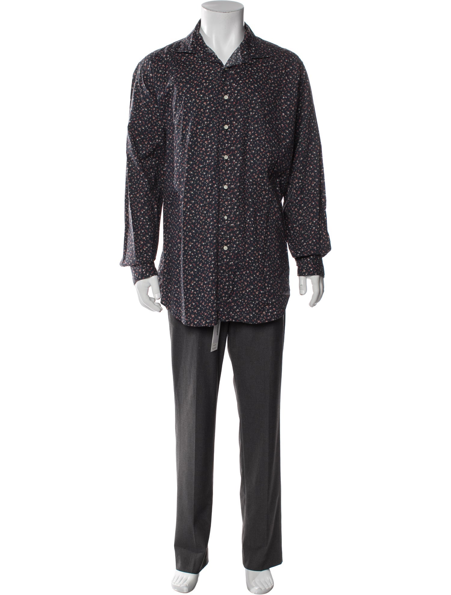 Sid Mashburn Printed Long Sleeve Shirt