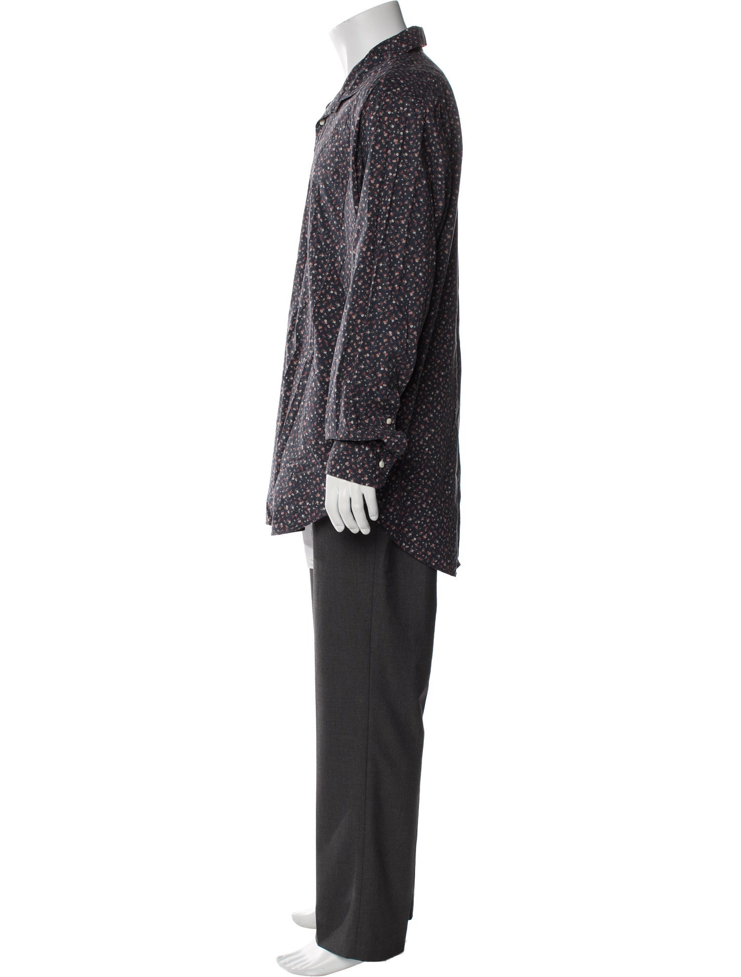 Sid Mashburn Printed Long Sleeve Shirt