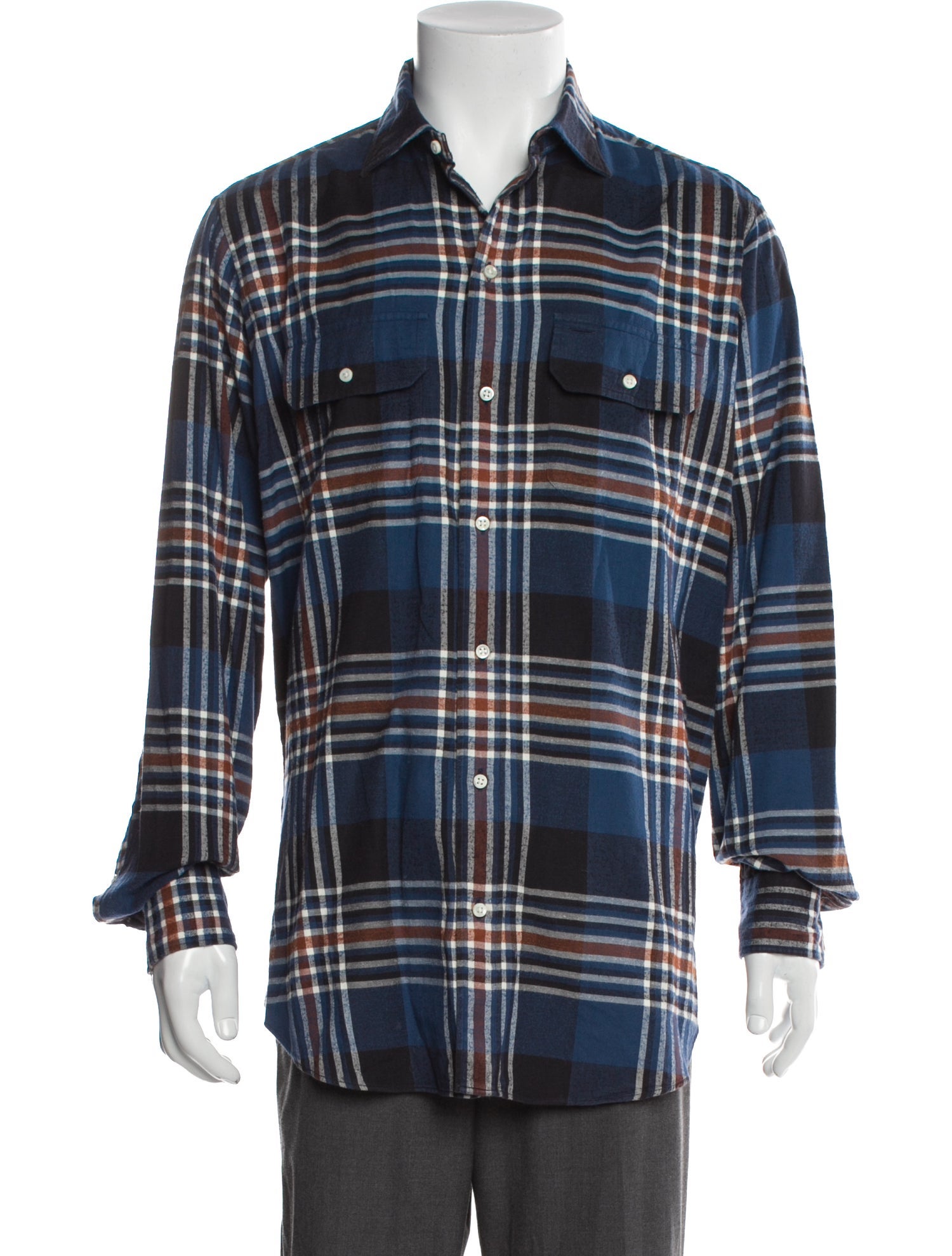 Sid Mashburn Plaid Print Long Sleeve Shirt