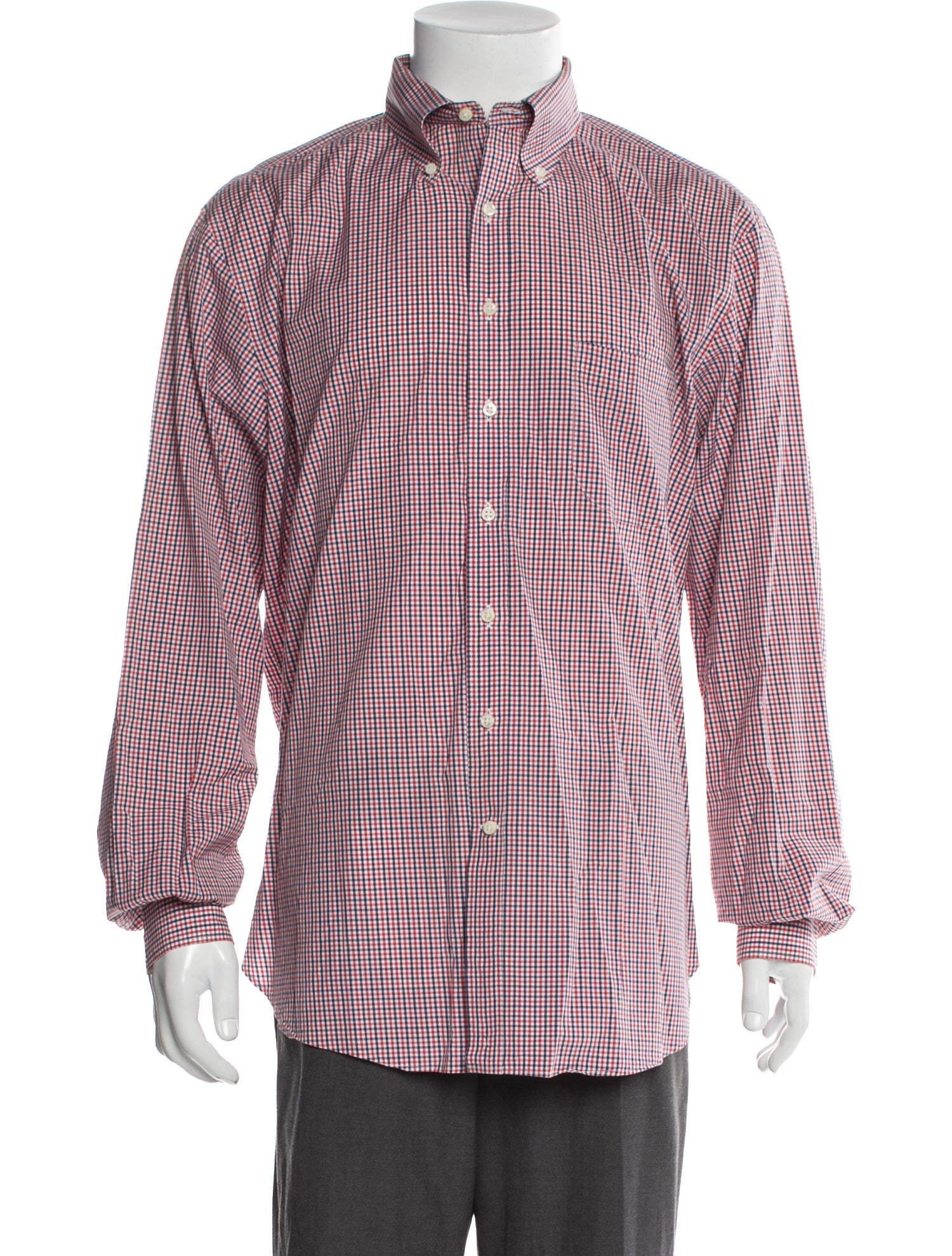 Sid Mashburn Plaid Print Long Sleeve Shirt