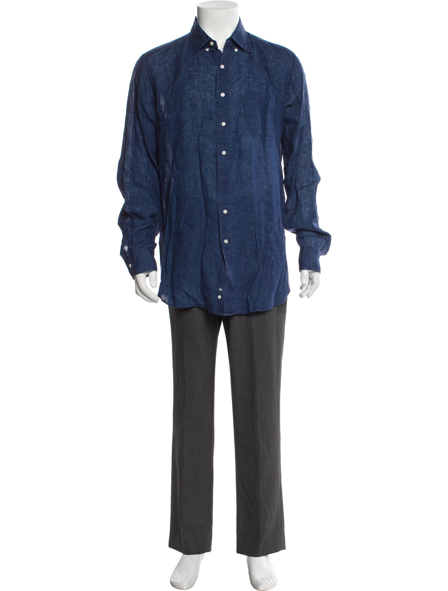 Sid Mashburn Linen Long Sleeve Shirt