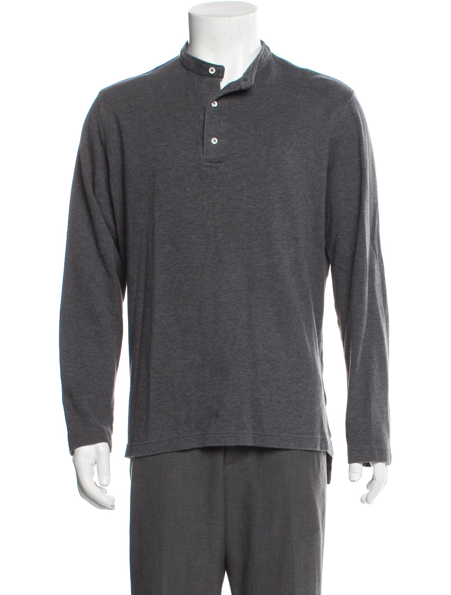 Sid Mashburn Crew Neck Long Sleeve Henley