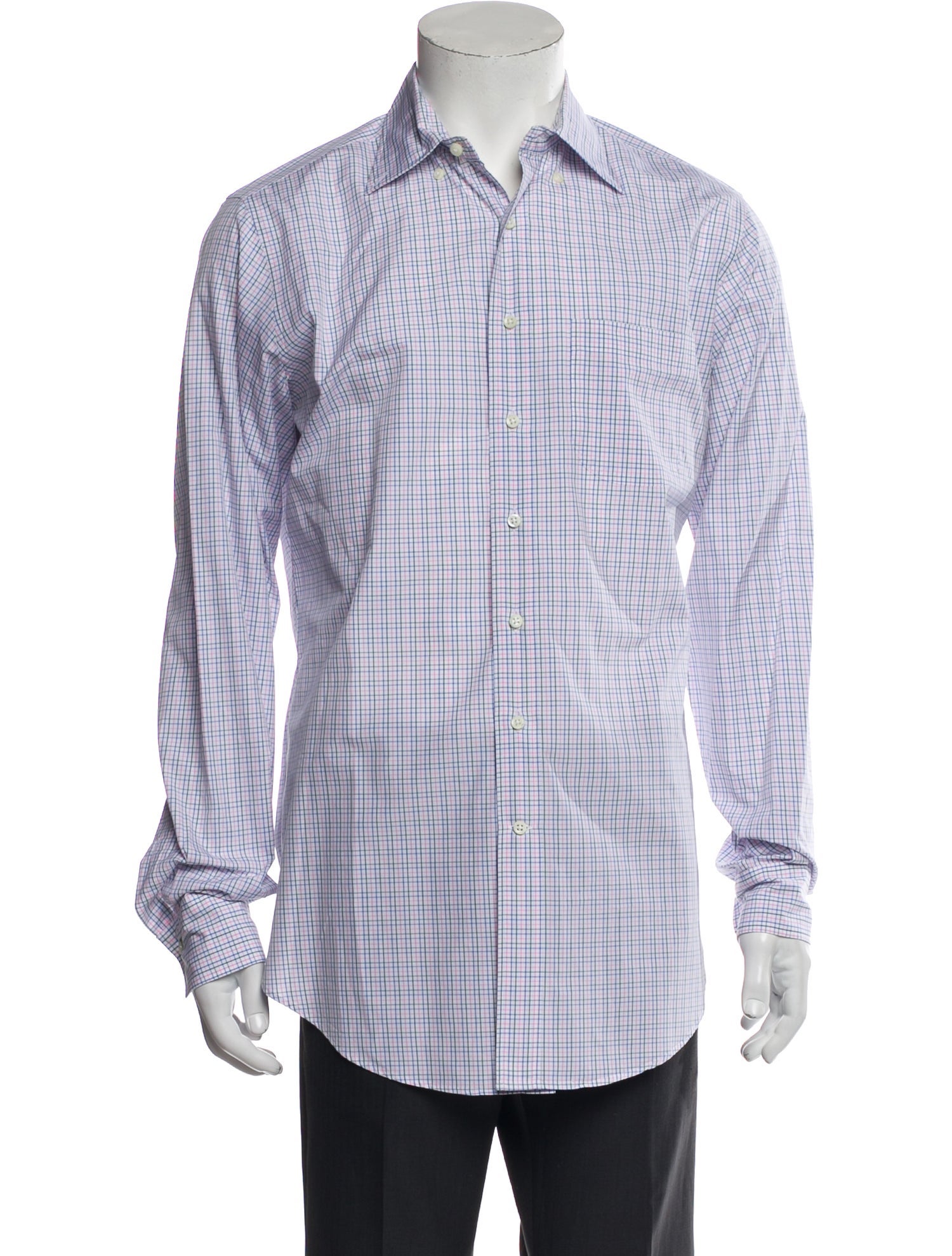 Sid Mashburn Plaid Print Long Sleeve Shirt