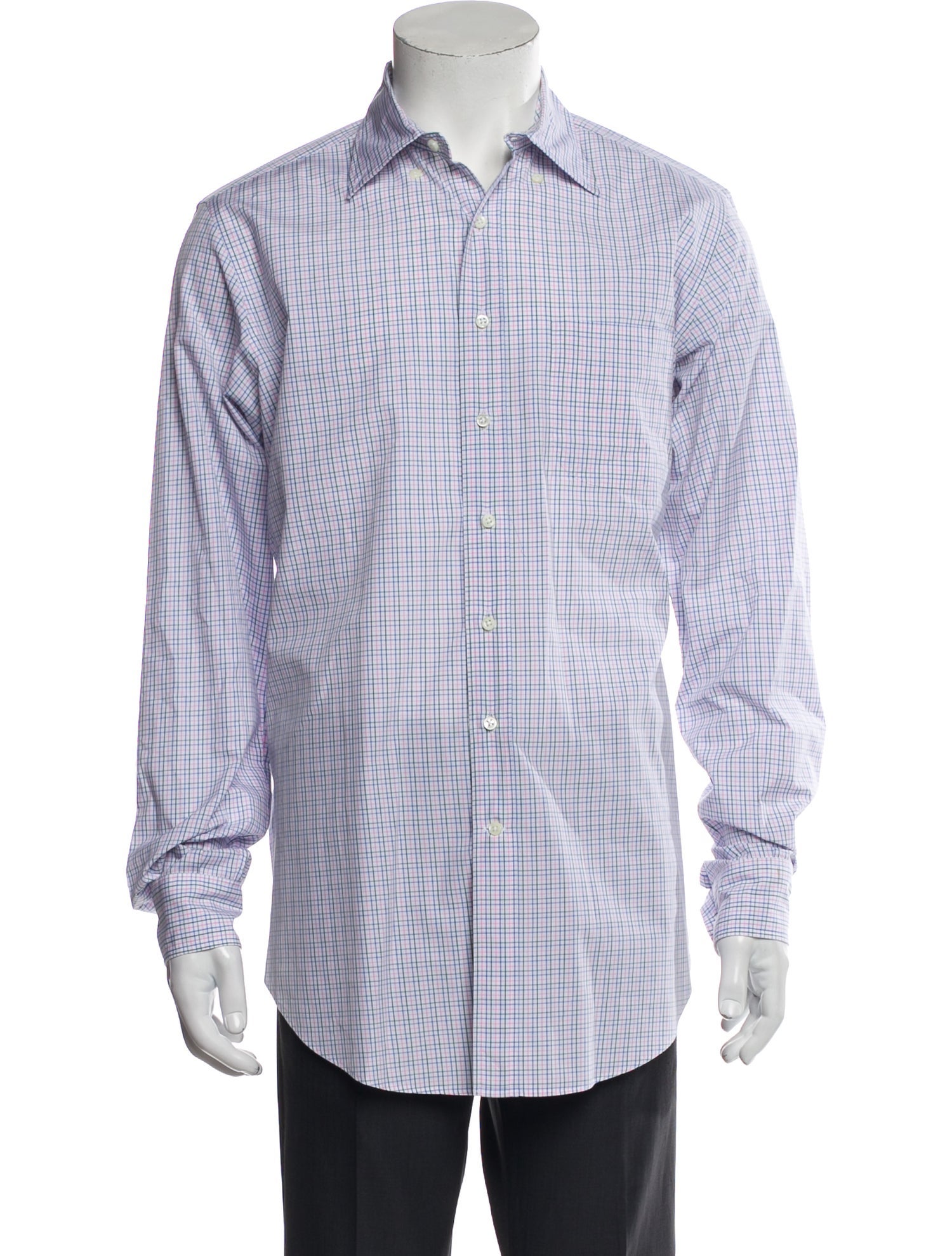 Sid Mashburn Plaid Print Long Sleeve Shirt