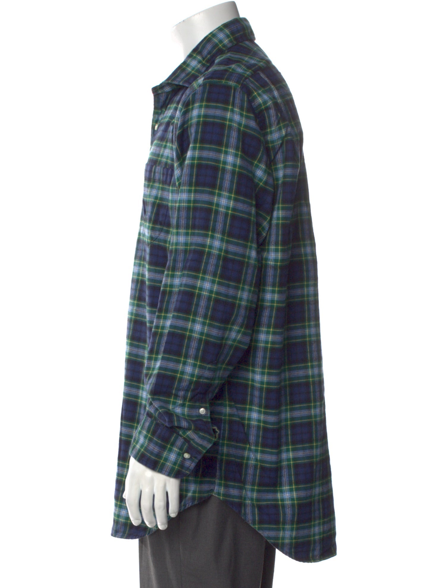 Sid Mashburn Plaid Print Long Sleeve Shirt