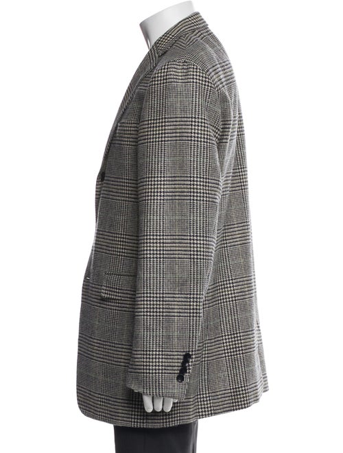 Sid Mashburn Wool Houndstooth Print Blazer
