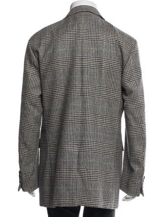 Sid Mashburn Wool Houndstooth Print Blazer
