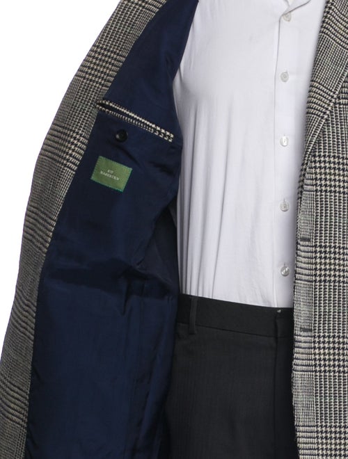 Sid Mashburn Wool Houndstooth Print Blazer