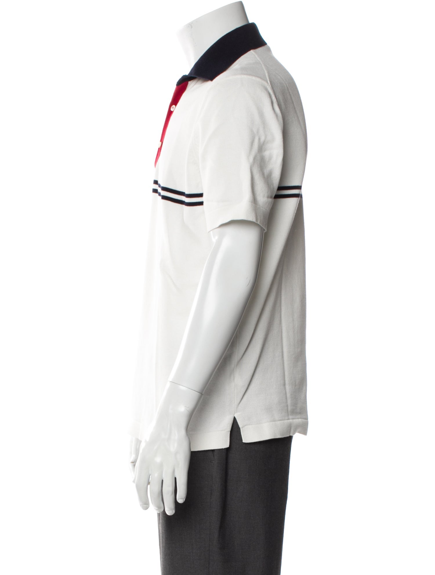 Sid Mashburn Striped Collar Polo Shirt