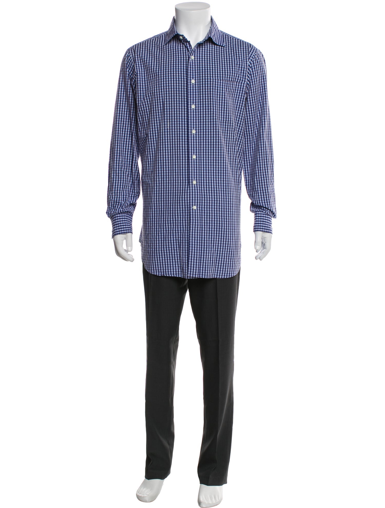 Sid Mashburn Plaid Print Long Sleeve Shirt