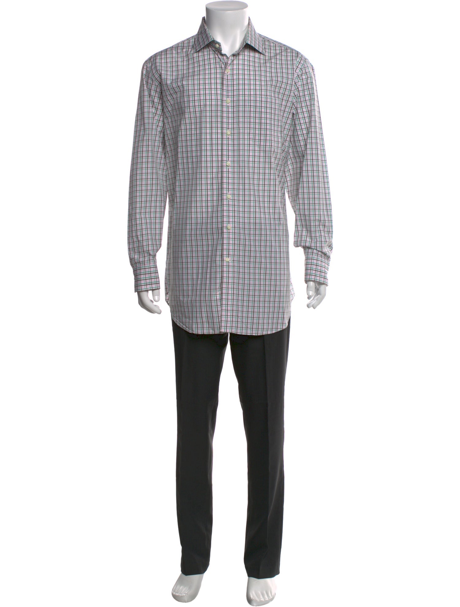 Sid Mashburn Plaid Print Long Sleeve Shirt