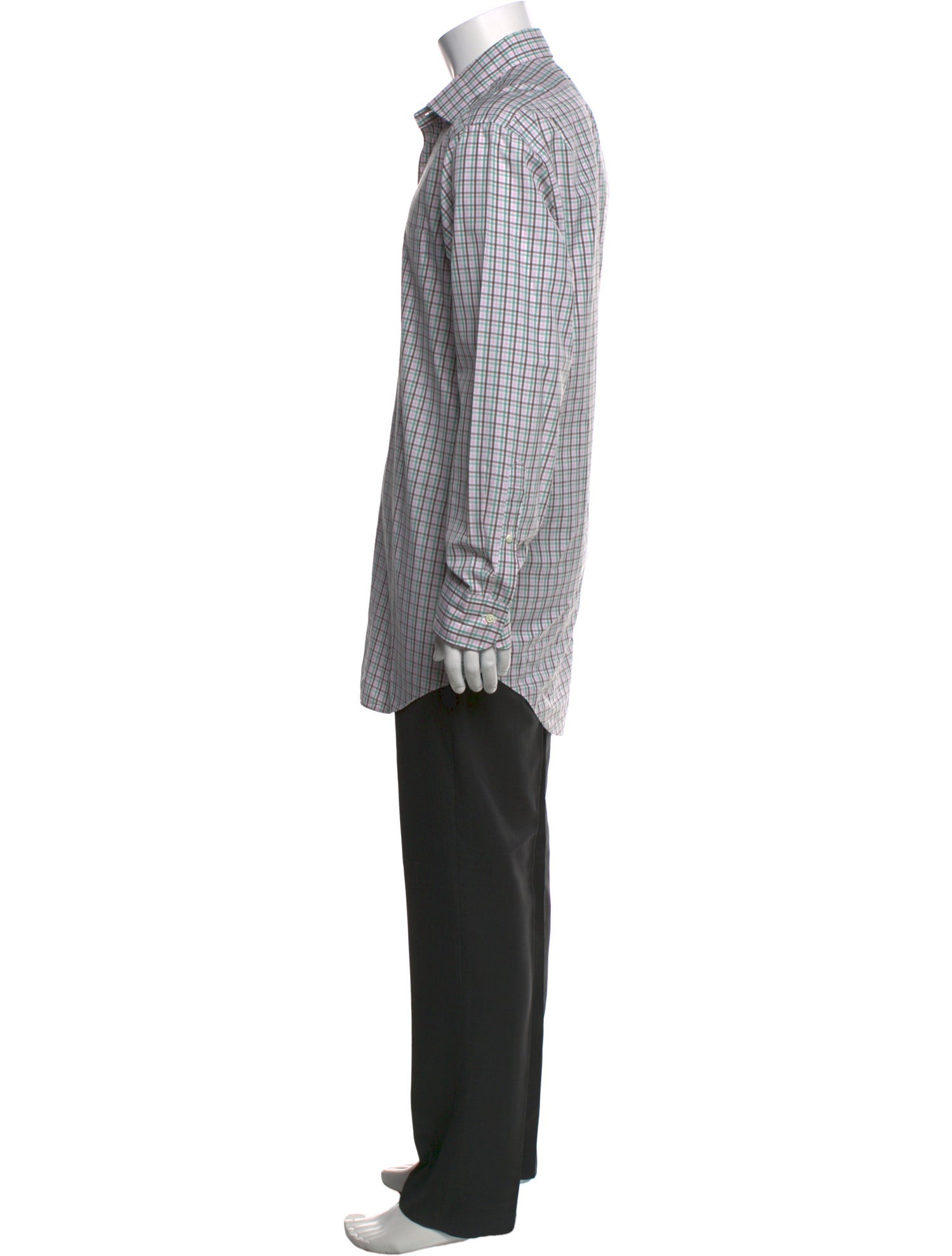 Sid Mashburn Plaid Print Long Sleeve Shirt