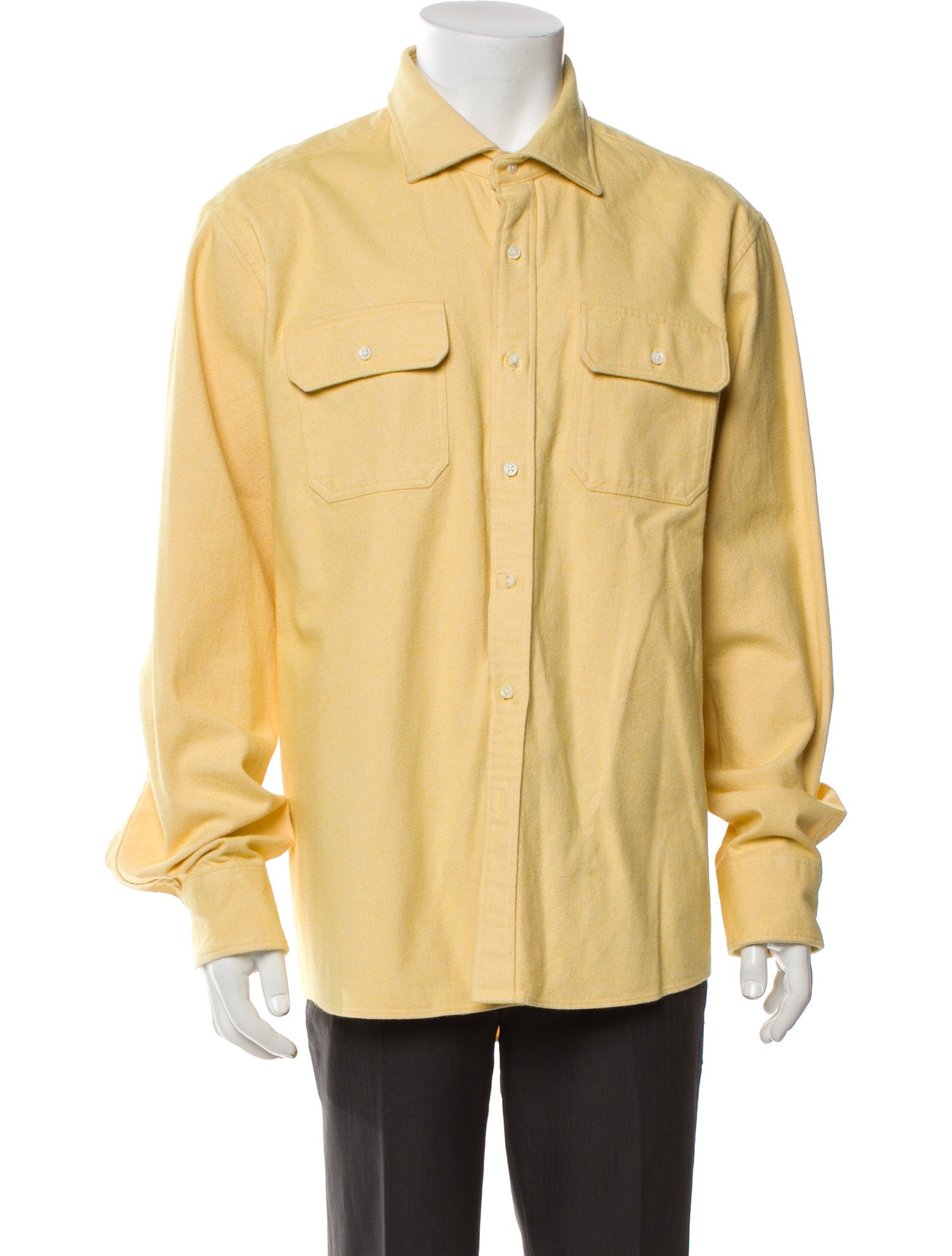 Sid Mashburn Collar Long Sleeve Polo Shirt