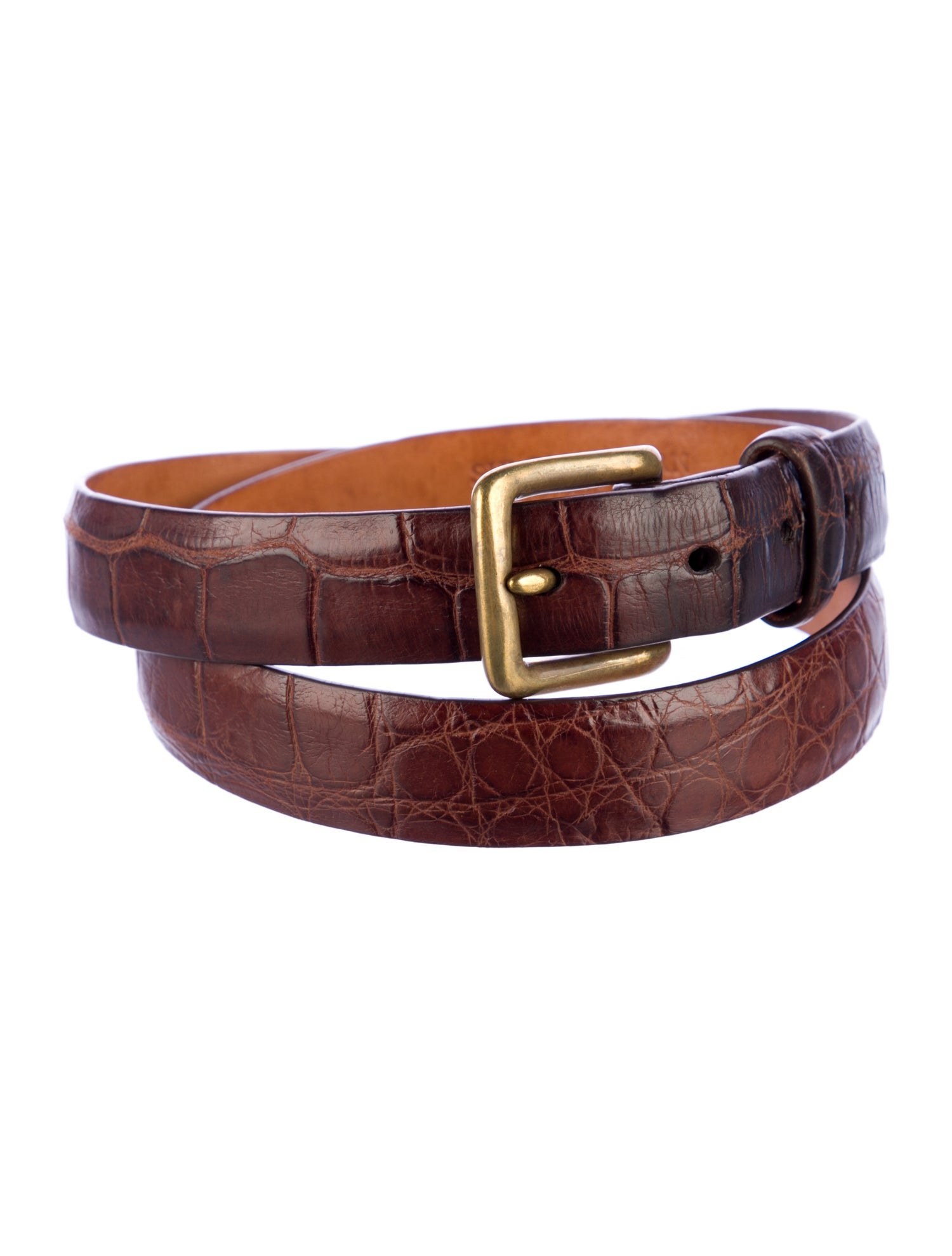 Sid Mashburn Skinny Leather Waist Belt