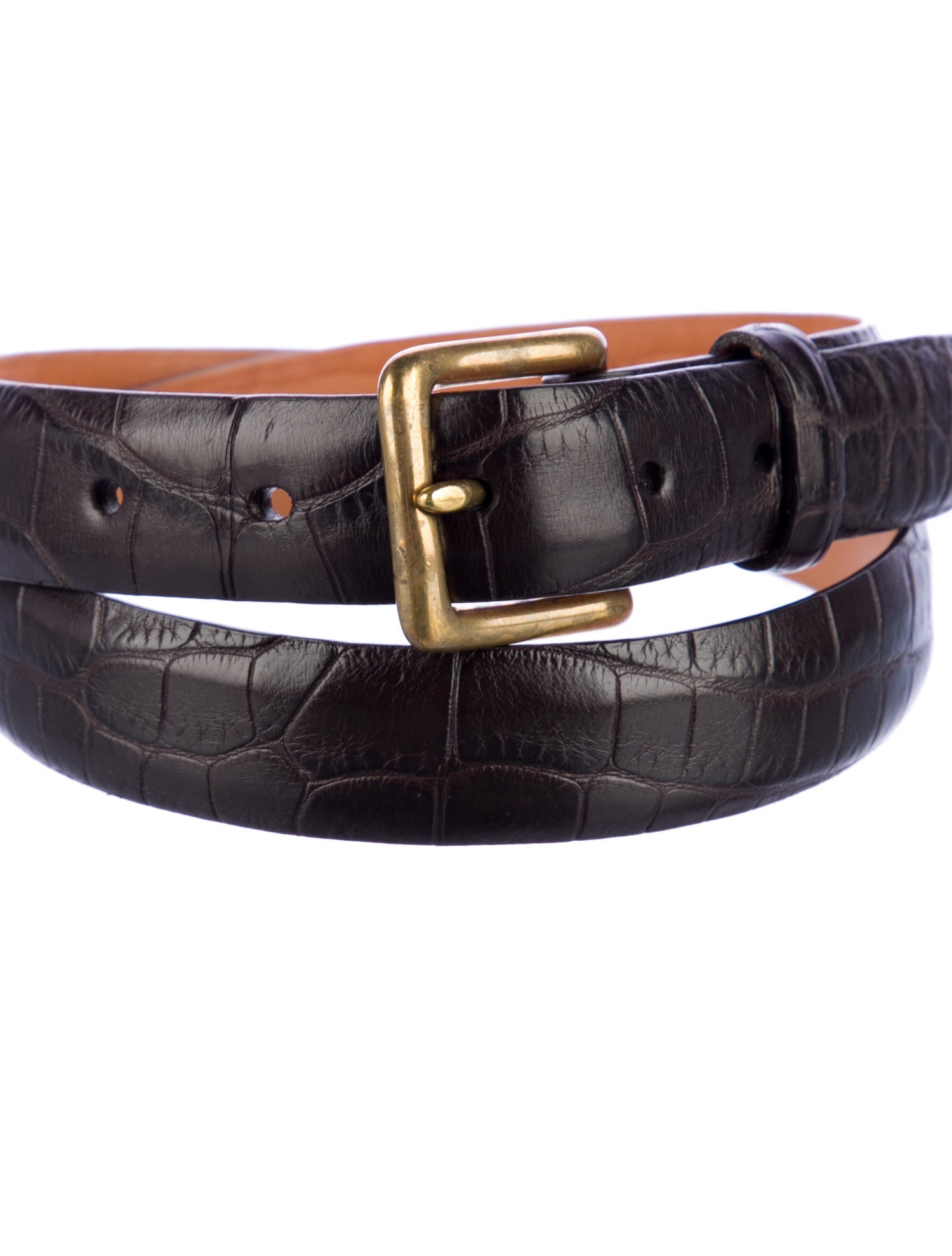 Sid Mashburn Skinny Leather Belt