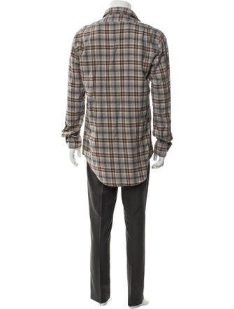 Sid Mashburn Plaid Print Long Sleeve Shirt