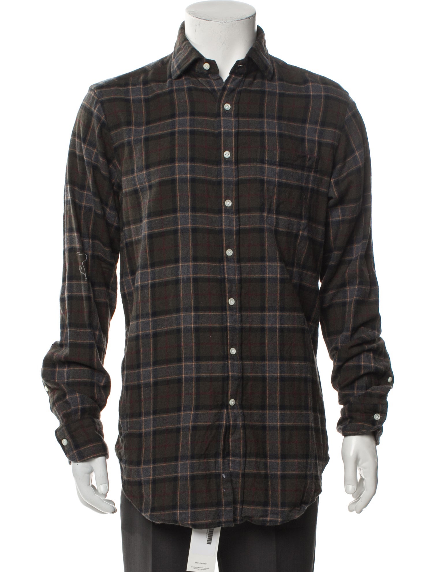 Sid Mashburn Plaid Print Long Sleeve Shirt