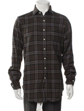 Sid Mashburn Plaid Print Long Sleeve Shirt