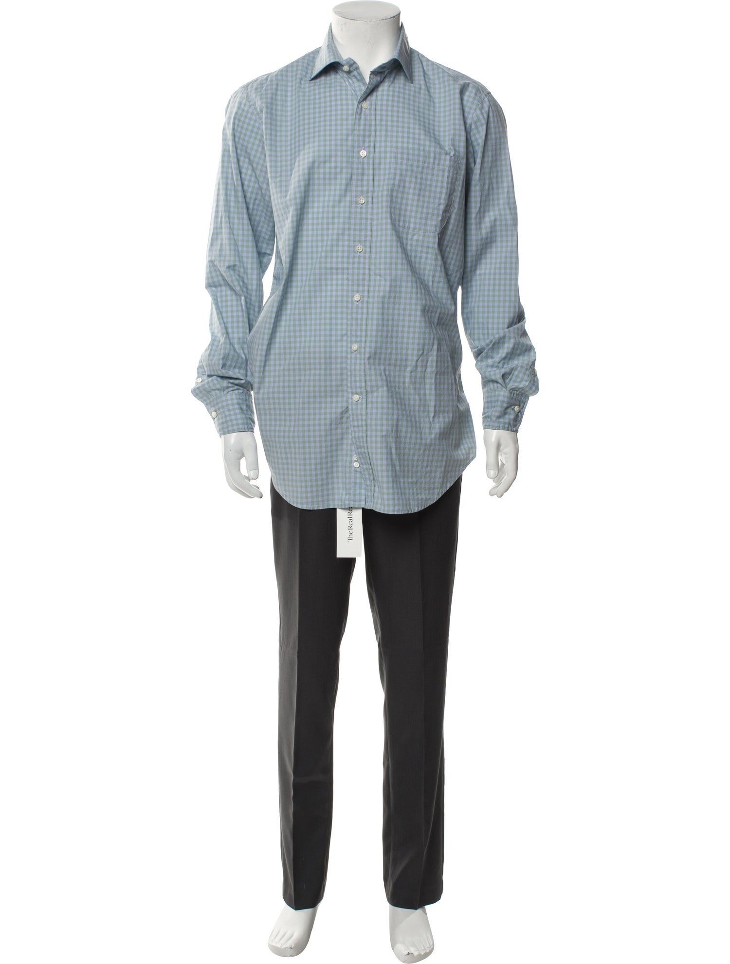 Sid Mashburn Plaid Print Long Sleeve Dress Shirt