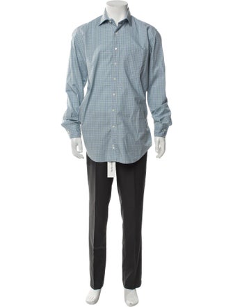 Sid Mashburn Plaid Print Long Sleeve Dress Shirt