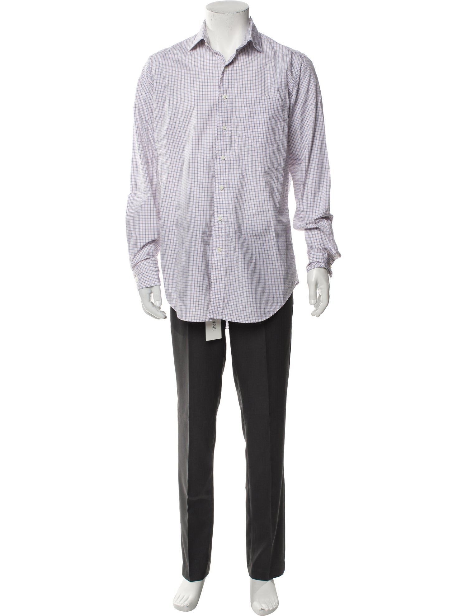 Sid Mashburn Plaid Print Long Sleeve Dress Shirt