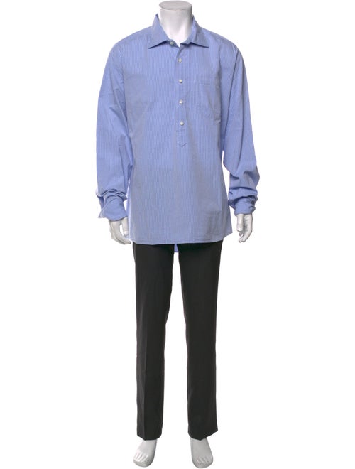 Sid Mashburn Striped Crew Neck Polo Shirt