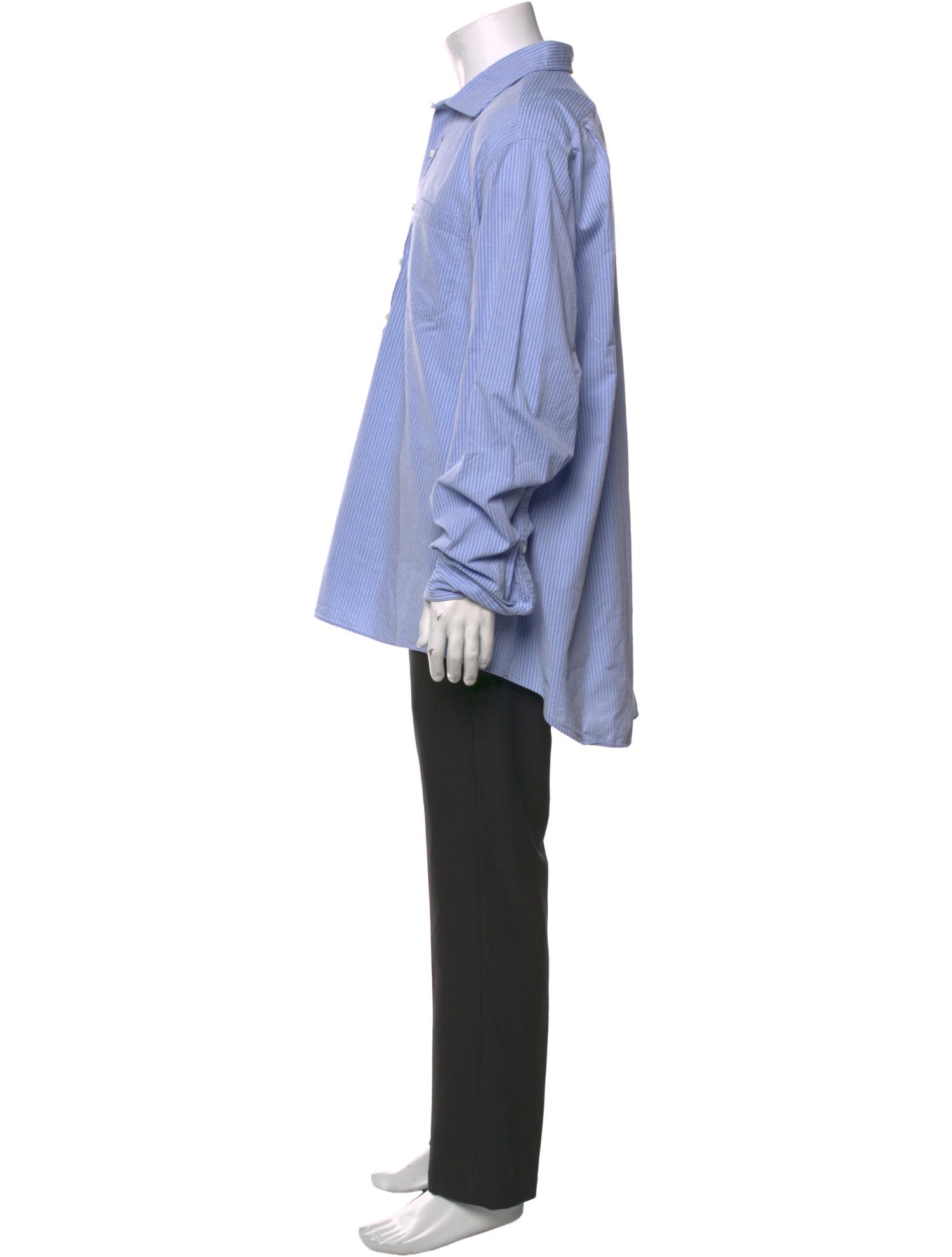 Sid Mashburn Striped Crew Neck Polo Shirt