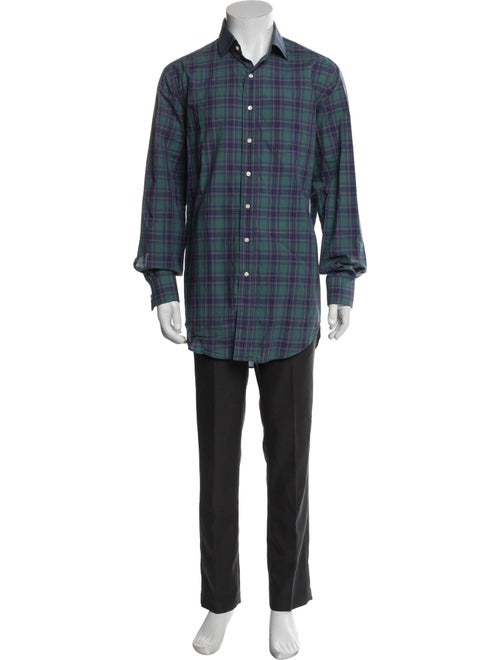 Sid Mashburn Plaid Print Long Sleeve Shirt