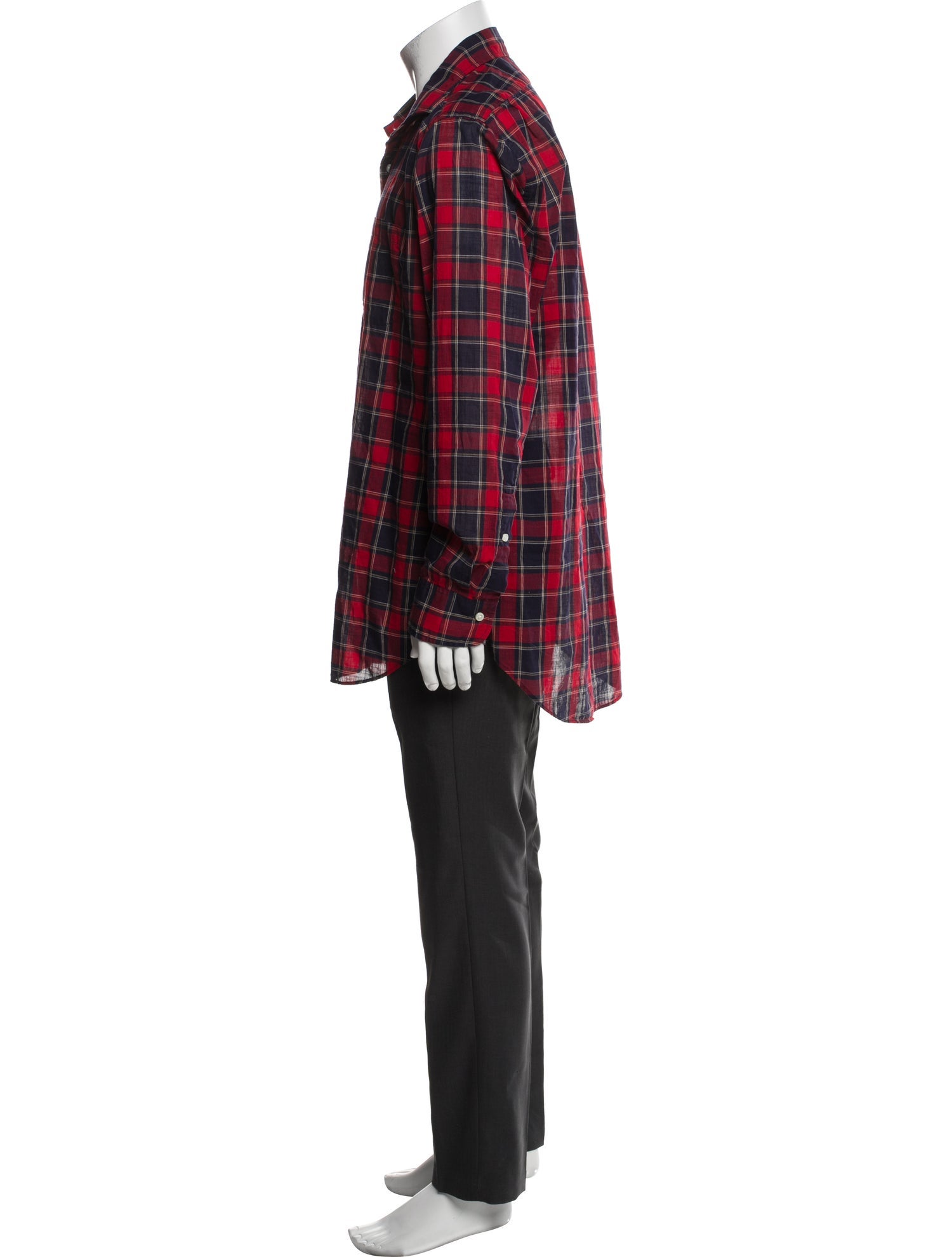 Sid Mashburn Plaid Print Long Sleeve Shirt