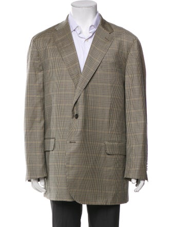 Sid Mashburn Plaid Print Blazer