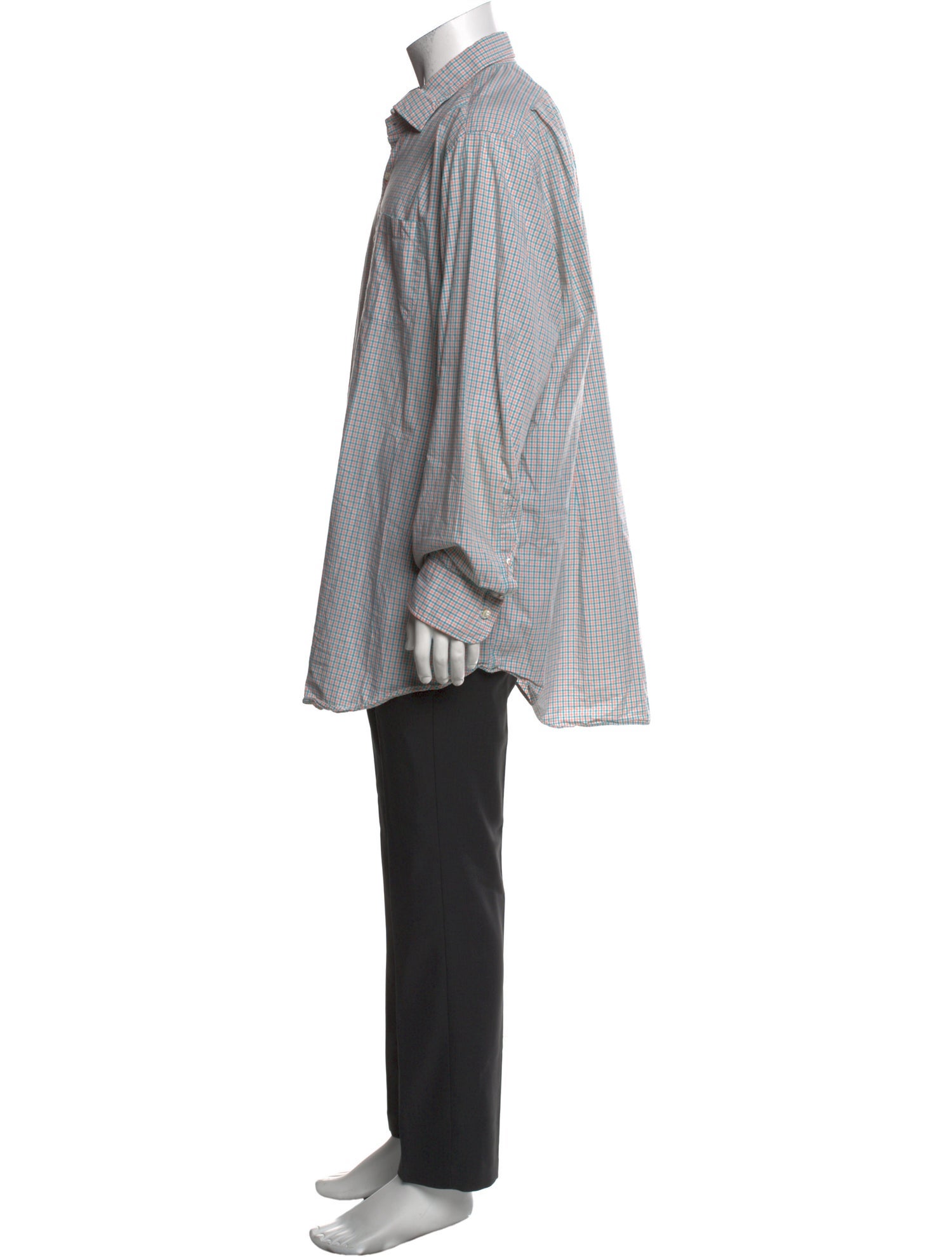 Sid Mashburn Plaid Print Long Sleeve Dress Shirt