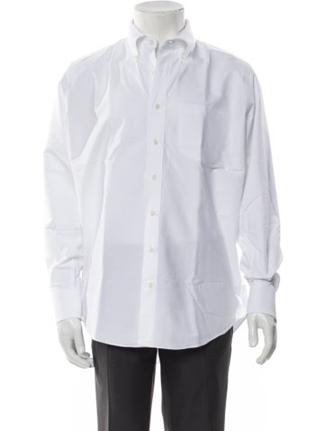 Pre-owned Sid Mashburn Long Sleeve Dress Shirt In White